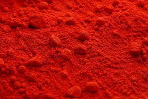 A close up of astaxanthin powder
