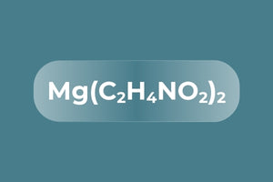Chemical formula for magnesium glycinate.