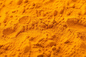 A close up of lutein powder