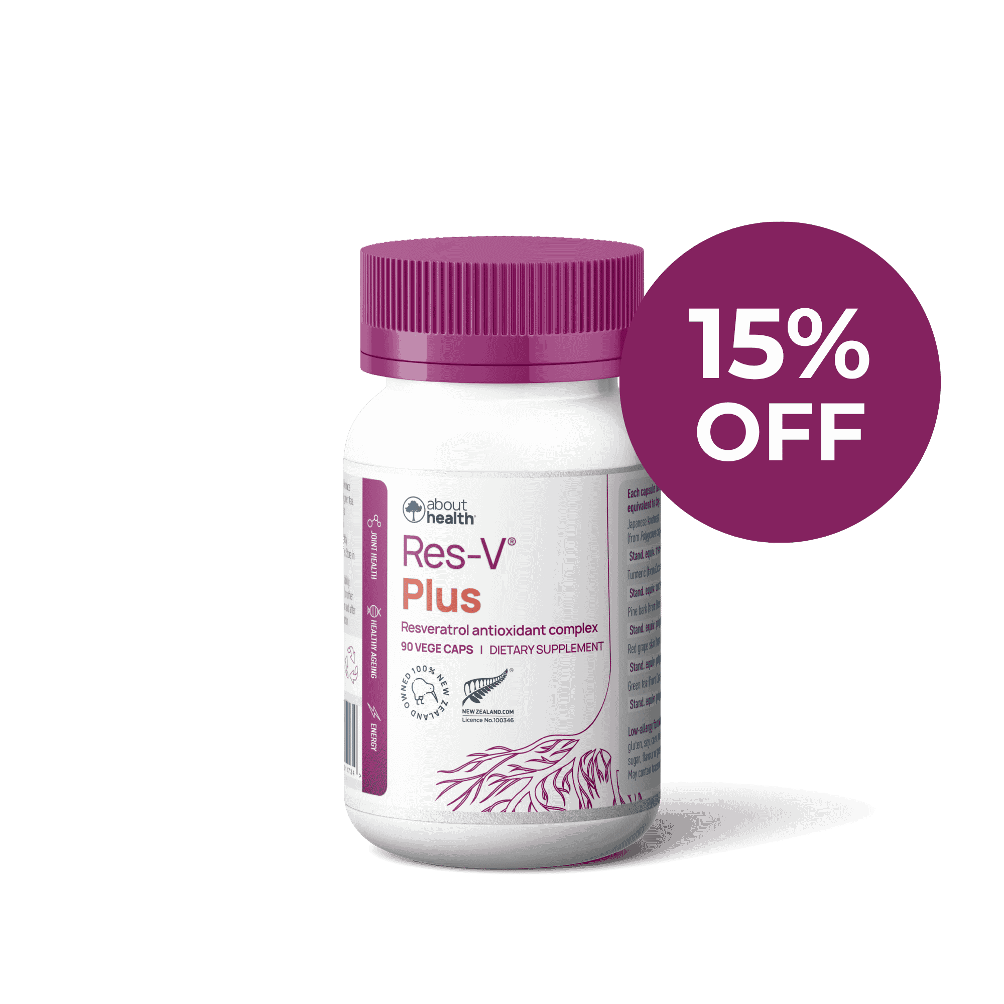 Res-V Plus: NZ's Original Resveratrol Formula | About Health