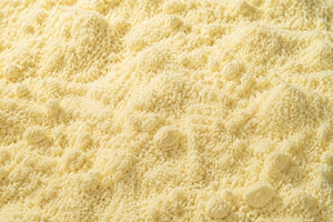 A close up of Vitamin D3 powder
