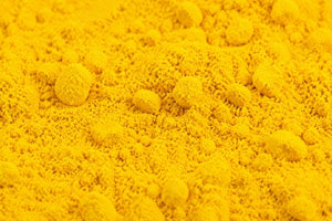 A close up shot of zeaxanthin powder